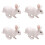 4 Pezzi Coniglio In PVC Animale Simulato Decorativo 6