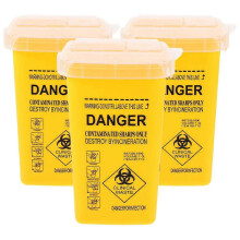 Sharp Containers For Waste Handling Travel Use 6.13.73.7in 3Pcs