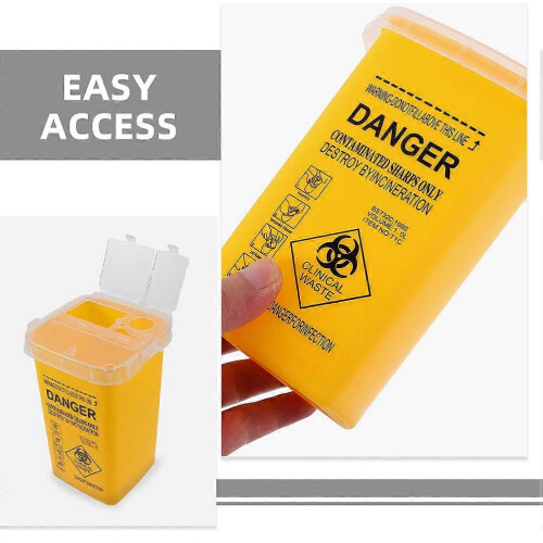Sharp Containers For Waste Handling Travel Use 6.13.73.7in 3Pcs 2