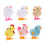 18Pcs Colorful Plush Wind-Up Clockwork Toys Chicken Rabbit Decor 1