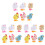 18Pcs Colorful Plush Wind-Up Clockwork Toys Chicken Rabbit Decor 2