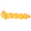 Twisting Toy Caterpillar Yellow Plastic 1pack Wind Up Moving 8