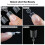 300 Pieces French Short False Nail Tips Half-short trapezoid 7