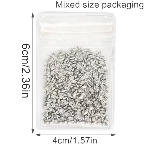 50/500 Pieces Irregular Shaped Rhinestones-Micro zirconium hors 1