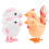 8 Pcs Wind-Up Plush Animal Clockwork Walking Toys 3