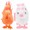 8 Pcs Wind-Up Plush Animal Clockwork Walking Toys 2