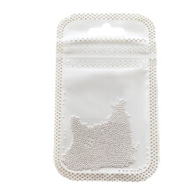 Multi-Size Nail Caviar Beads for Nail Art-0.8MM silver