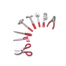 One Set Of 8Pcs Simulation Mini House Repair Tools Alloy Accessories