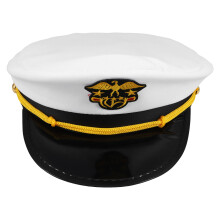 3Pcs Yacht Captain Hat For Kids 56Cm Head Circumference Themed Party