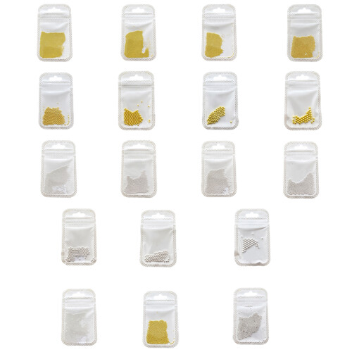 Multi-Size Nail Caviar Beads for Nail Art-0.8MM silver 1
