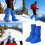 Flexible Shoe Covers Overshoes Boot Protectors For-Orange 3