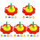 25 Pièces Jouet Bois Coloré Dessin Animé Portable Interactive 4