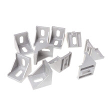 4040 mounting bracket, 40 x 40 l, aluminum, corner bracket, 10 pieces Ref: 6372