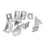 4040 mounting bracket, 40 x 40 l, aluminum, corner bracket, 10 pieces Ref: 6372 1