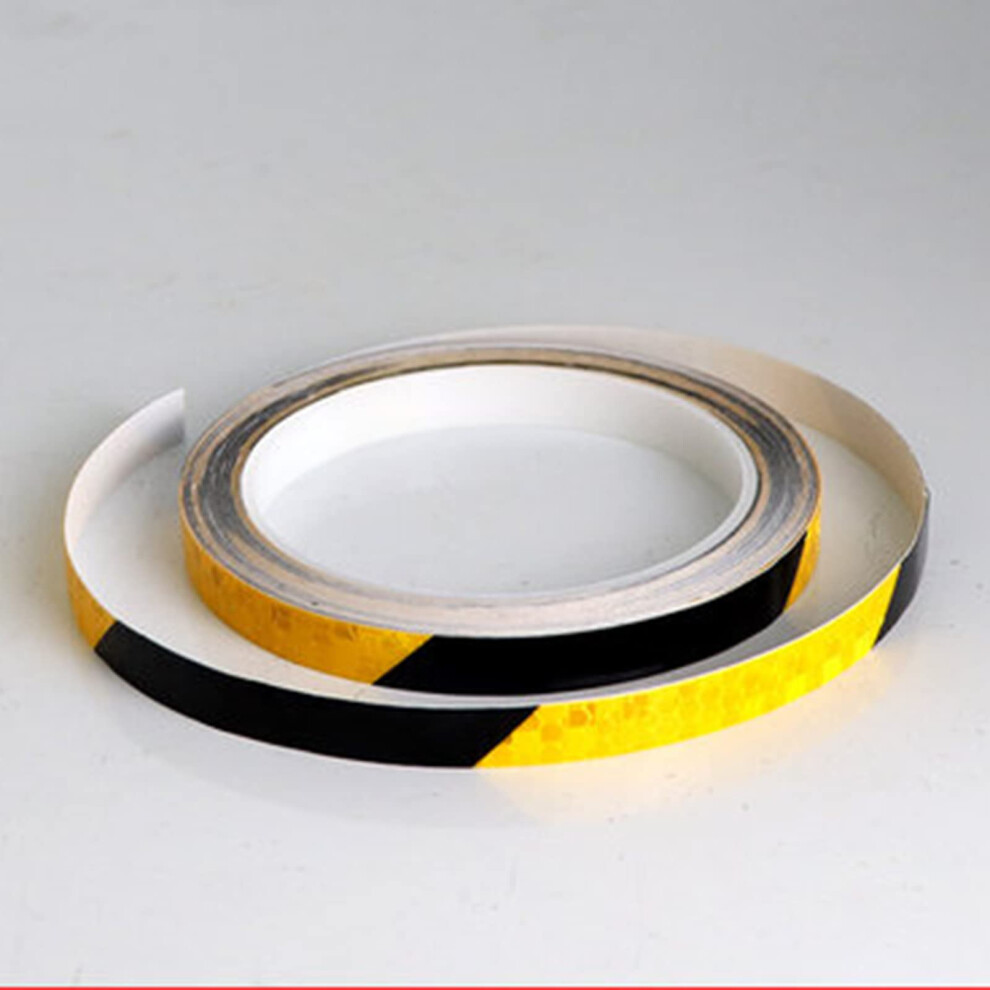 Floor Markings, High Viscosity, Waterproof, Conspicuous Adhesive Tape, Waterproof, Highly Visible For Trailers, Outdoor Cars, Trucks (Black/Yellow) 9119770080981