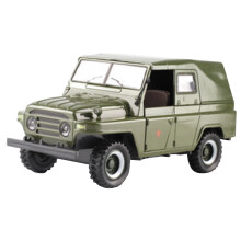 2Pcs Army Car Model Alloy Ornament Decorative Kids Toy