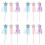 12Pz Bacchette Per , Stelle E Nappe, Prop Per Cosplay 5