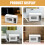 2Pcs Mini Microwave Oven 1:12 Scale Dollhouse Kitchen Appliance Set 8