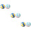 6 Decorazione Peluche Palla Volley Per Bambini 11