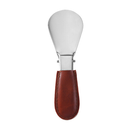 Ergonomic Foldable Shoe Horn Tool Stainless Steel With-brown