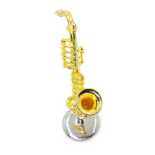 1Pc 1:6 Alloy Mini Saxophone Musical Instrument Toy For Kids Bedroom