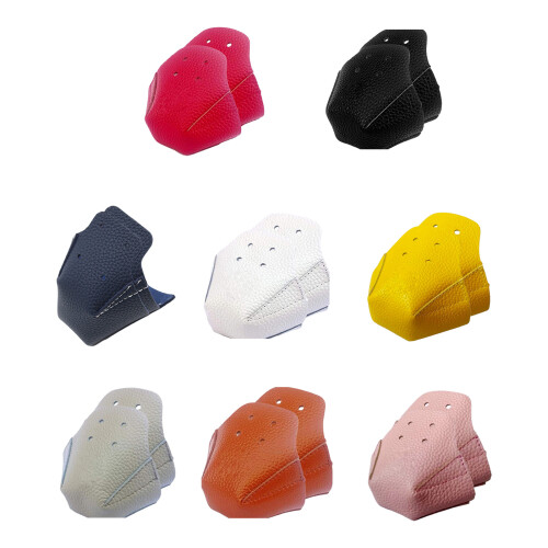 2Pcs Foldable Roller Skate Toe Covers Leather Skate Shoe-Tibet 1