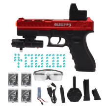 Pistola de brinquedo com disparo suave, brinquedo de longo alcance com balas de espuma para maiores de 14 anos, pistola de balas macias com recarga