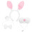 Set Costume Con Orecchie, E Naso Coniglio 5