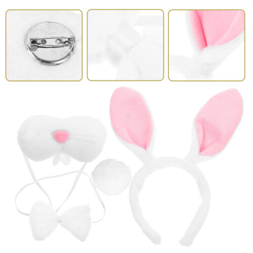 Set Costume Con Orecchie, E Naso Coniglio 2