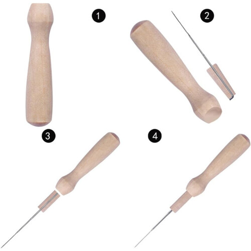 DIY kit with complete tools for needle felting. Complete set of tools. DIY materials include various tools that are easy to handle. 2