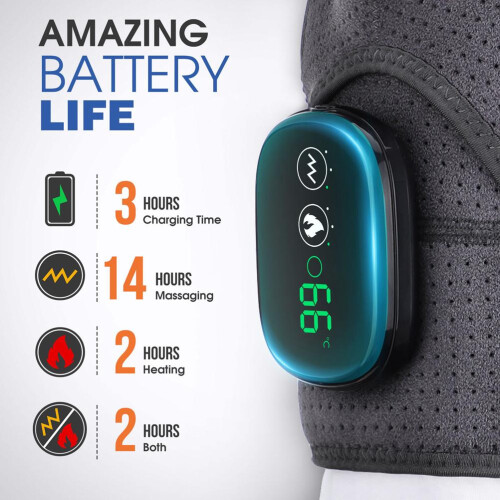 Θερμαντικό επίθεμα ώμου με δόνηση, ρυθμιζόμενο θερμαντικό ώμου, 2