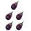 5Pcs Realistic Plastic Eggplant Decorations For Home And Party Display 6