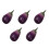 5Pcs Realistic Plastic Eggplant Decorations For Home And Party Display 10