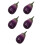 5Pcs Realistic Plastic Eggplant Decorations For Home And Party Display 7
