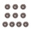 Multipurpose Sandal Decorations Metallic Shoe Buttons-No. 17 1