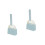 2Sets Blauwe Huisdier Schoonmaakset ABS Kattenbak Schep Duurzaam 5
