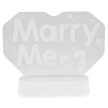 Led Wedding Sign Acrylic Marry Me Neon Light 1set