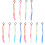 48 Pezzi Parrucche Colorate Per Per Feste 3