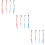 48 Pezzi Parrucche Colorate Per Per Feste 10