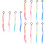 48 Pezzi Parrucche Colorate Per Per Feste 7
