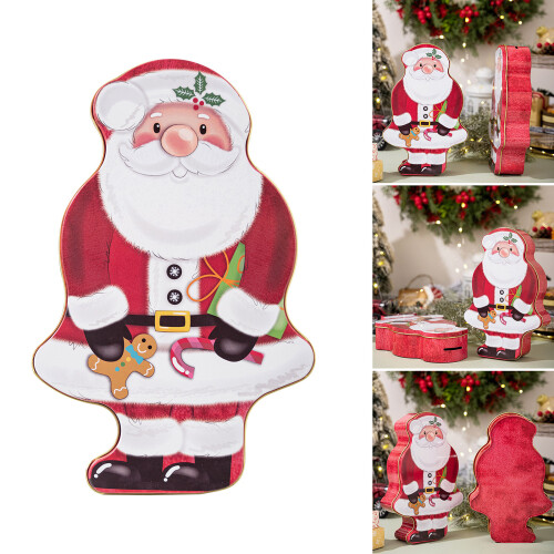 Stijlvolle Tin Santa Candy Box Duurzame Tin Candy Container Box 1