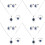 4Set Collana Con Pendente Cristallo E Per 7