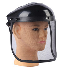Vollgesichtsmaske aus Stahlgeflecht, Kopfmontierte
