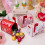Set van 3 brievenbussen van blik met kerstthema. Mini-echte 5