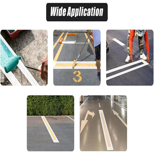Parking Lot Stripe Stencil, Foldable Pavement Stencil, Reusable Straight Lines Stencil Ref: 2803 1