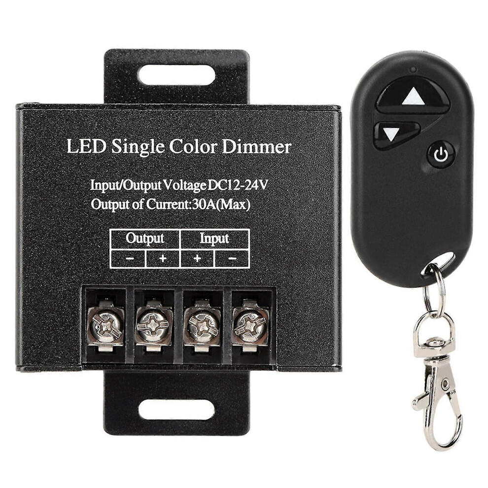 30A Dc12/24V Wireless Remote Control Dimmer Controller - 720W, 3 Keys Rf Dimmer Light 6935161351217