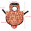 Chicken Saddle  Protective Apron  Adjustable Straps  Oxford Fabric Orange 5