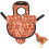 Chicken Saddle  Protective Apron  Adjustable Straps  Oxford Fabric Orange 4