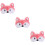 3 Pezzi Maschera Peluche Per Animali Occhi Dormire 9