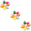 72Pcs Assorted Color DIY Easter Hand-Painted Plastic Decor 10